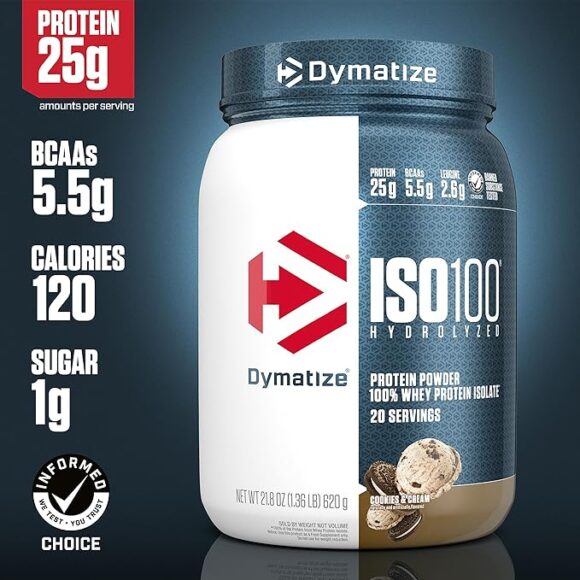 Dymatize Iso100 1.36lbs Cookie & Cream - Image 2