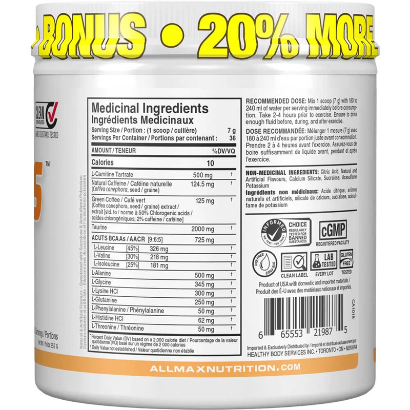 Allmax Acuts 252g - Image 5