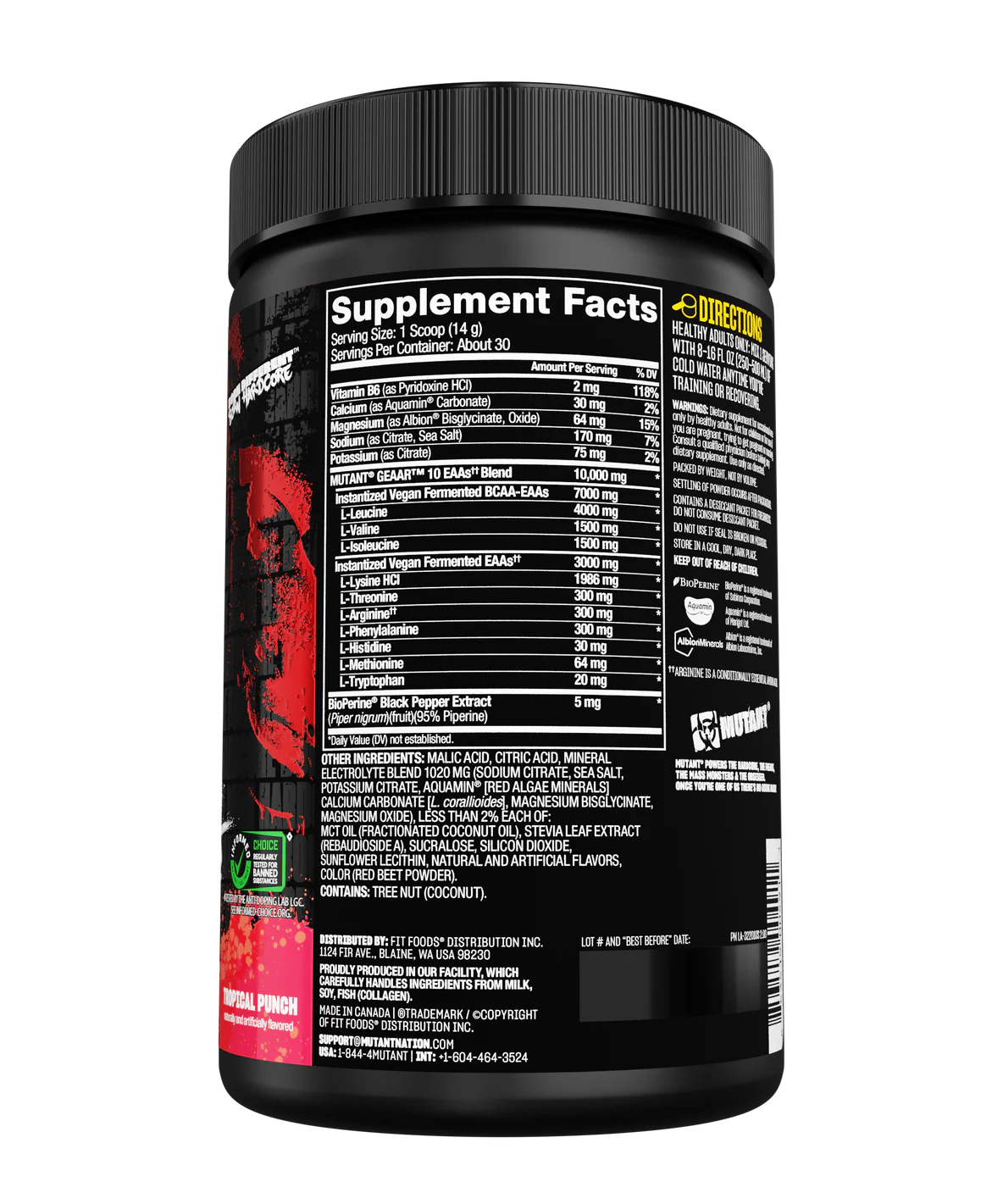 Mutant GEAAR (EAA Recovery Complex), 30 Servings - Image 3