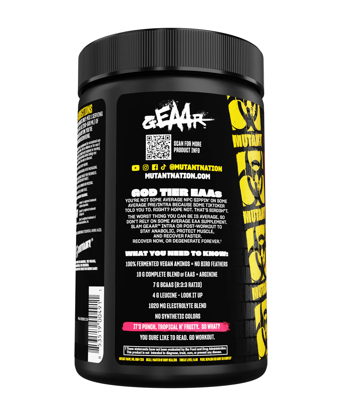 Mutant GEAAR (EAA Recovery Complex), 30 Servings - Image 4